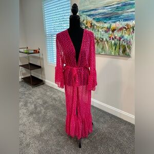 SUMMER Cardigan Swimsuit Cover ups Pink